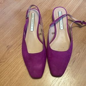 ❣️sold❣️ Bright coloured Zara slip shoes